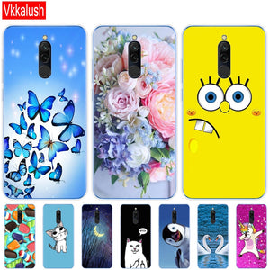 silicon case for xiaomi redmi 8 cases full protection soft tpu back cover on redmi 8 bumper hongmi 8 phone shell bag coque