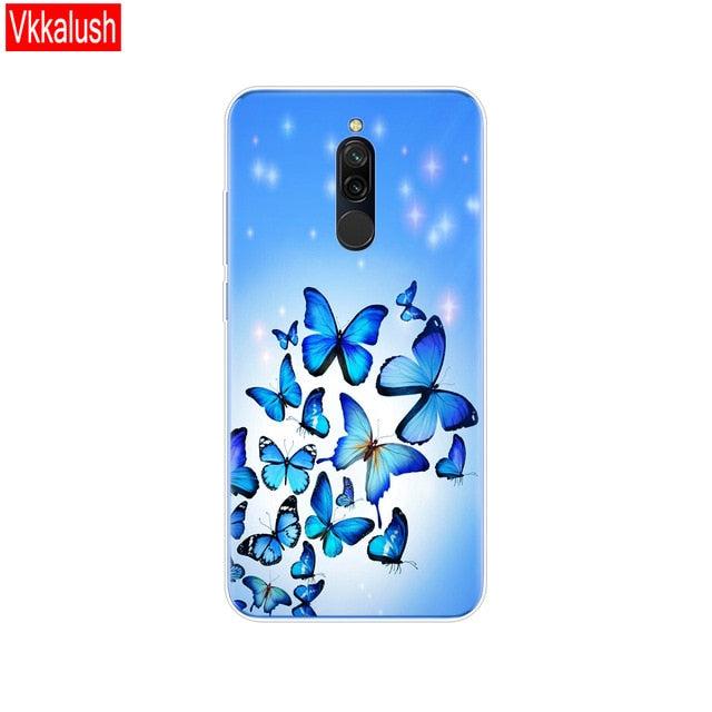 silicon case for xiaomi redmi 8 cases full protection soft tpu back cover on redmi 8 bumper hongmi 8 phone shell bag coque