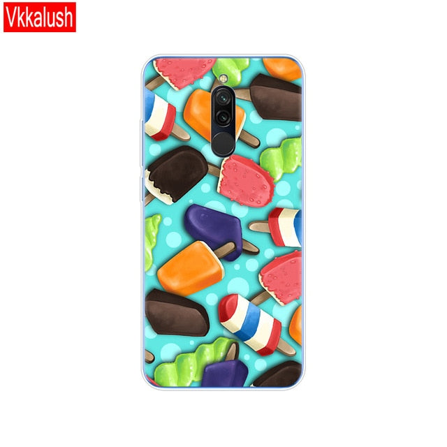 silicon case for xiaomi redmi 8 cases full protection soft tpu back cover on redmi 8 bumper hongmi 8 phone shell bag coque