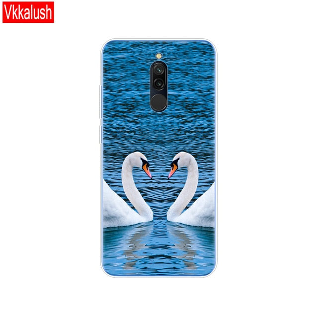 silicon case for xiaomi redmi 8 cases full protection soft tpu back cover on redmi 8 bumper hongmi 8 phone shell bag coque