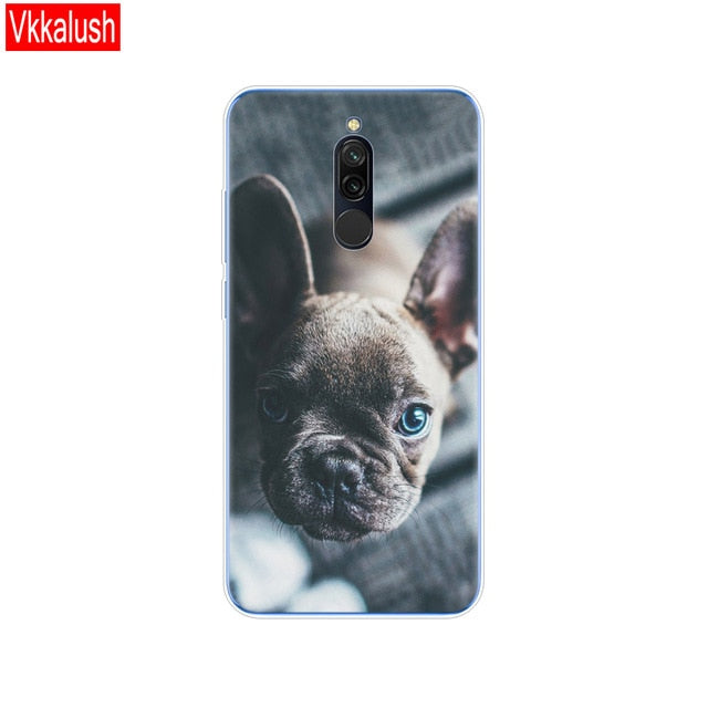 silicon case for xiaomi redmi 8 cases full protection soft tpu back cover on redmi 8 bumper hongmi 8 phone shell bag coque