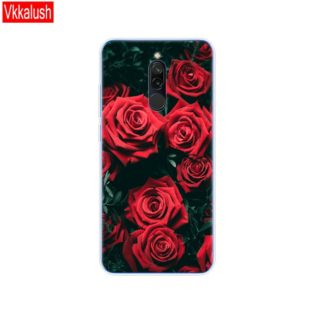 silicon case for xiaomi redmi 8 cases full protection soft tpu back cover on redmi 8 bumper hongmi 8 phone shell bag coque