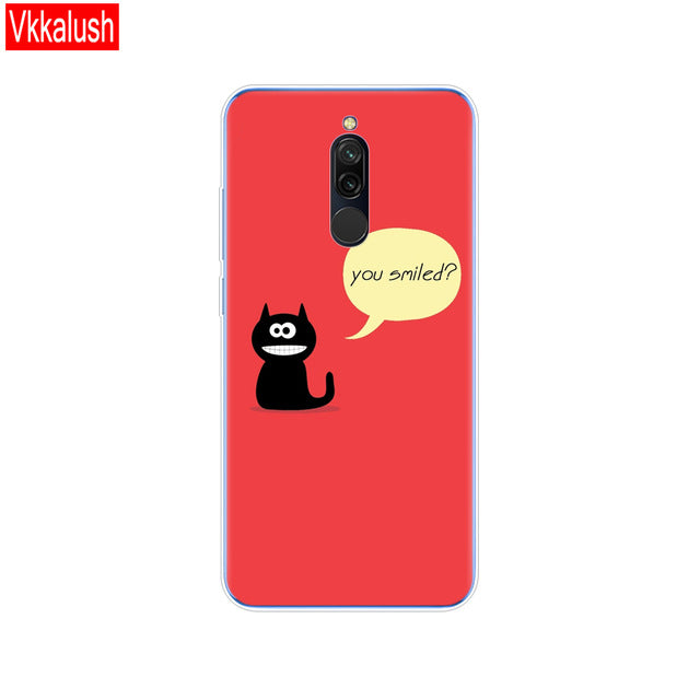 silicon case for xiaomi redmi 8 cases full protection soft tpu back cover on redmi 8 bumper hongmi 8 phone shell bag coque