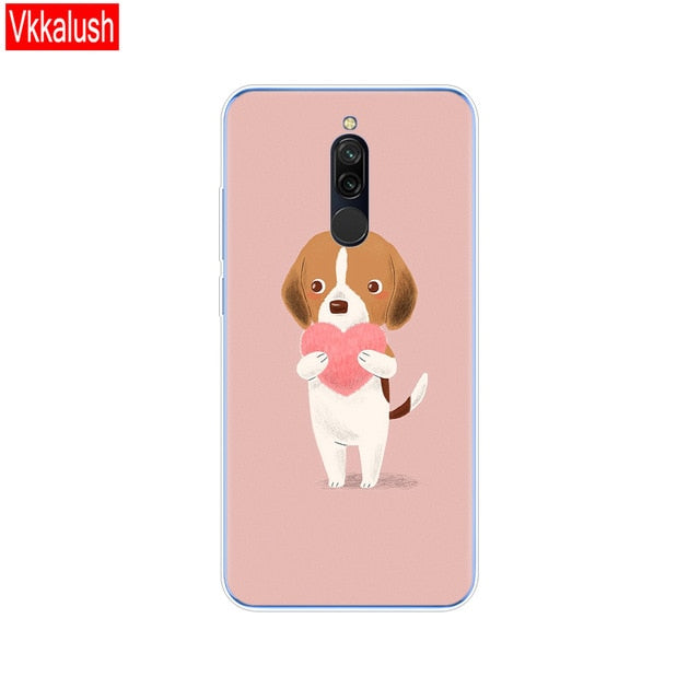 silicon case for xiaomi redmi 8 cases full protection soft tpu back cover on redmi 8 bumper hongmi 8 phone shell bag coque