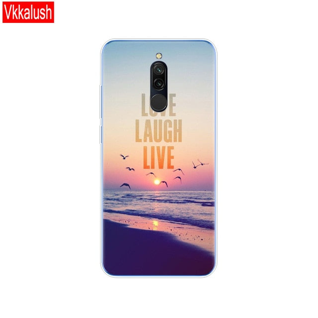 silicon case for xiaomi redmi 8 cases full protection soft tpu back cover on redmi 8 bumper hongmi 8 phone shell bag coque