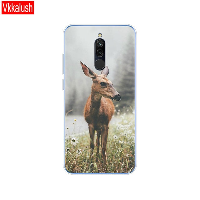 silicon case for xiaomi redmi 8 cases full protection soft tpu back cover on redmi 8 bumper hongmi 8 phone shell bag coque