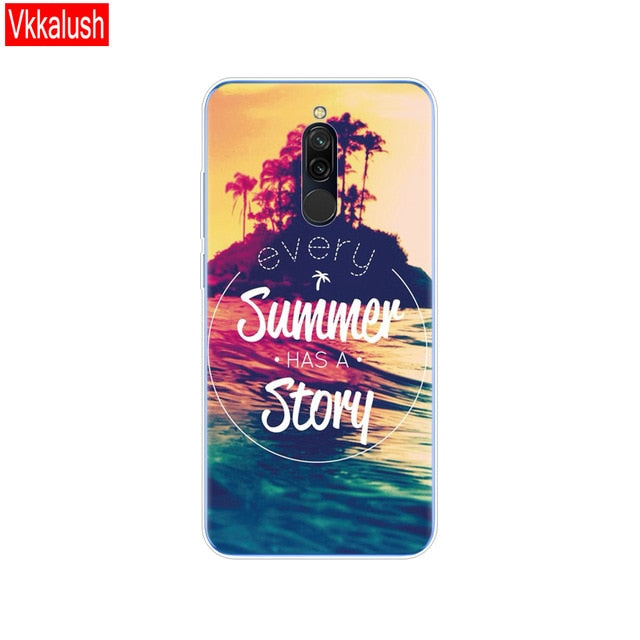 silicon case for xiaomi redmi 8 cases full protection soft tpu back cover on redmi 8 bumper hongmi 8 phone shell bag coque