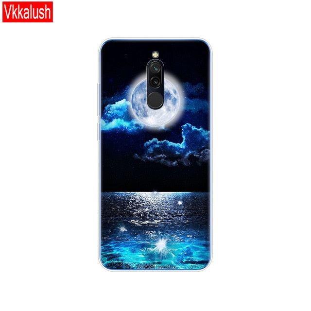 silicon case for xiaomi redmi 8 cases full protection soft tpu back cover on redmi 8 bumper hongmi 8 phone shell bag coque