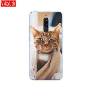 silicon case for xiaomi redmi 8 cases full protection soft tpu back cover on redmi 8 bumper hongmi 8 phone shell bag coque