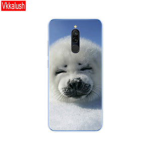 silicon case for xiaomi redmi 8 cases full protection soft tpu back cover on redmi 8 bumper hongmi 8 phone shell bag coque