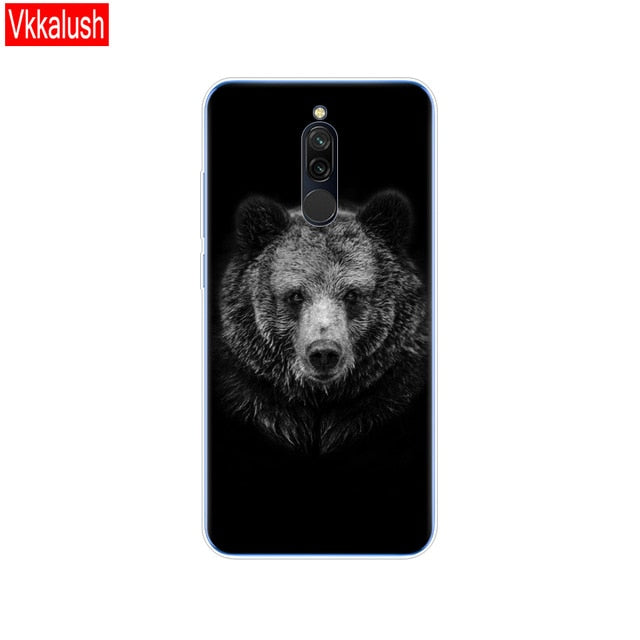 silicon case for xiaomi redmi 8 cases full protection soft tpu back cover on redmi 8 bumper hongmi 8 phone shell bag coque