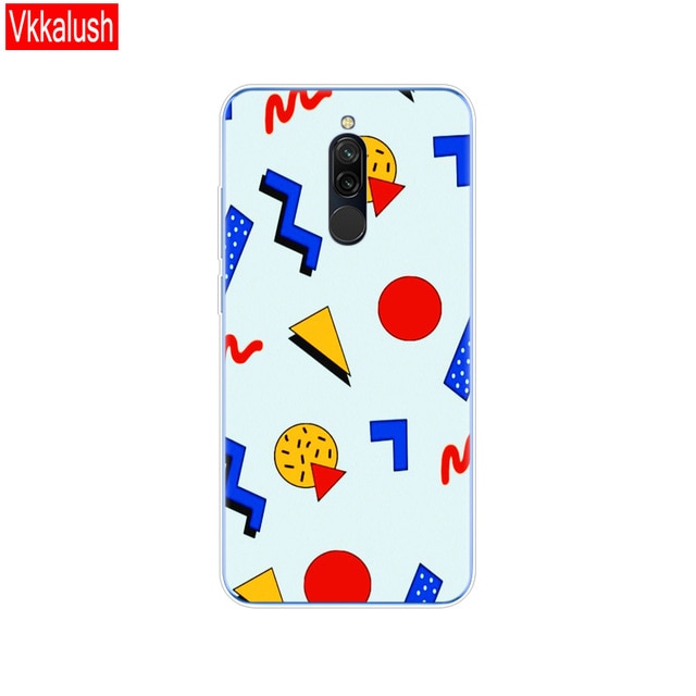 silicon case for xiaomi redmi 8 cases full protection soft tpu back cover on redmi 8 bumper hongmi 8 phone shell bag coque