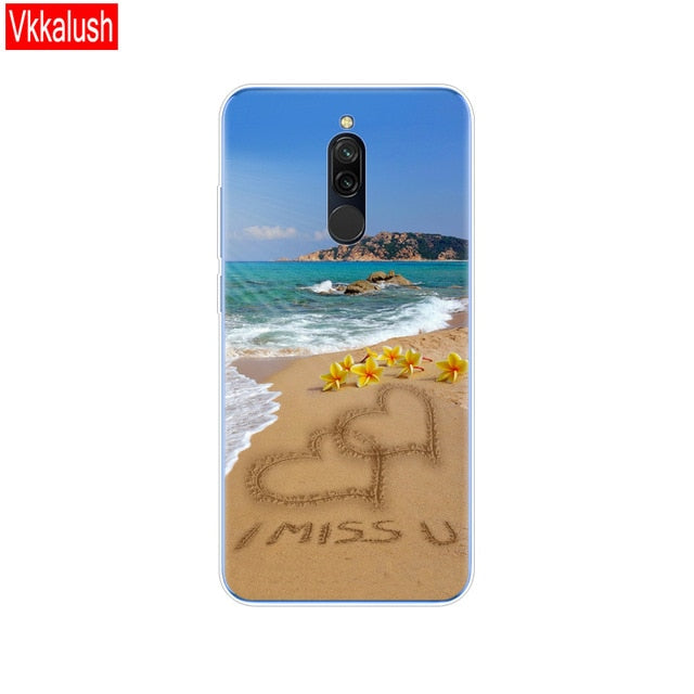 silicon case for xiaomi redmi 8 cases full protection soft tpu back cover on redmi 8 bumper hongmi 8 phone shell bag coque