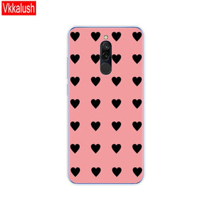 silicon case for xiaomi redmi 8 cases full protection soft tpu back cover on redmi 8 bumper hongmi 8 phone shell bag coque