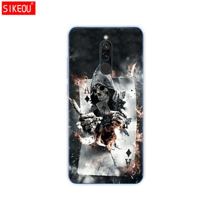 silicon case for xiaomi redmi 8 cases full protection soft tpu back cover on redmi 8 bumper hongmi 8 phone shell bag coque cat