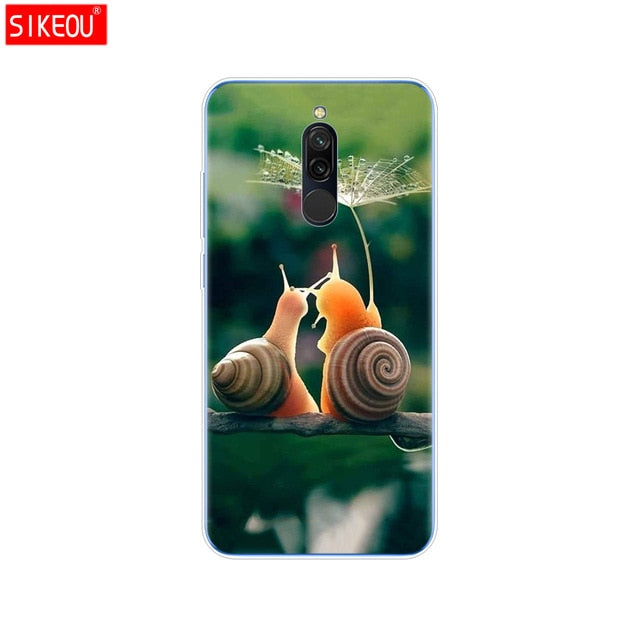 silicon case for xiaomi redmi 8 cases full protection soft tpu back cover on redmi 8 bumper hongmi 8 phone shell bag coque cat