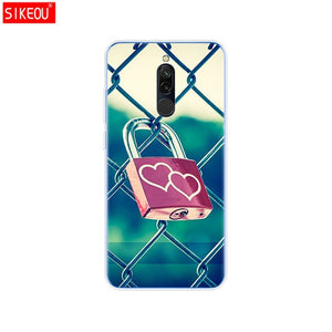 silicon case for xiaomi redmi 8 cases full protection soft tpu back cover on redmi 8 bumper hongmi 8 phone shell bag coque cat