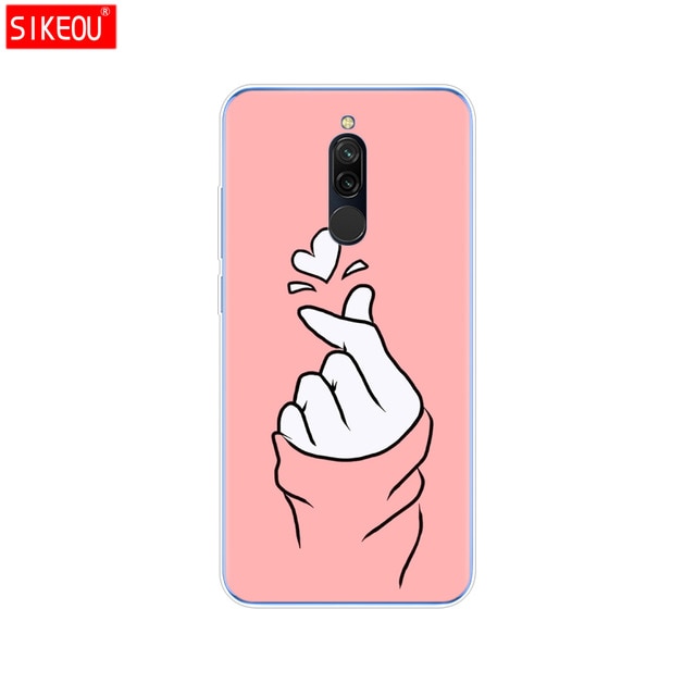 silicon case for xiaomi redmi 8 cases full protection soft tpu back cover on redmi 8 bumper hongmi 8 phone shell bag coque cat