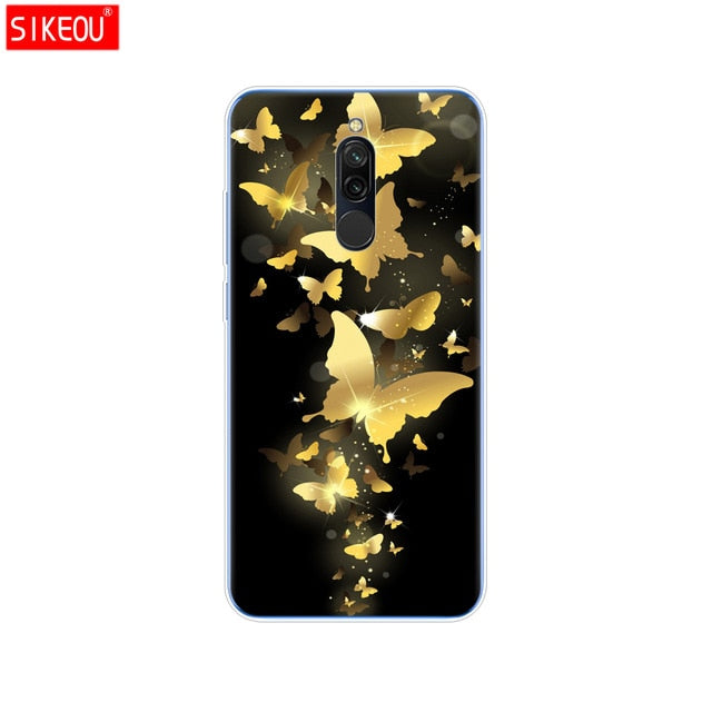 silicon case for xiaomi redmi 8 cases full protection soft tpu back cover on redmi 8 bumper hongmi 8 phone shell bag coque cat