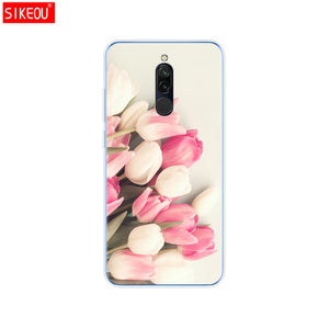 silicon case for xiaomi redmi 8 cases full protection soft tpu back cover on redmi 8 bumper hongmi 8 phone shell bag coque cat