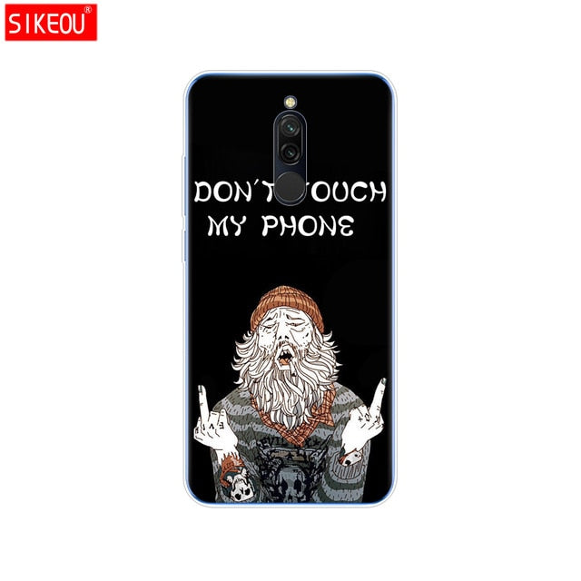 silicon case for xiaomi redmi 8 cases full protection soft tpu back cover on redmi 8 bumper hongmi 8 phone shell bag coque cat