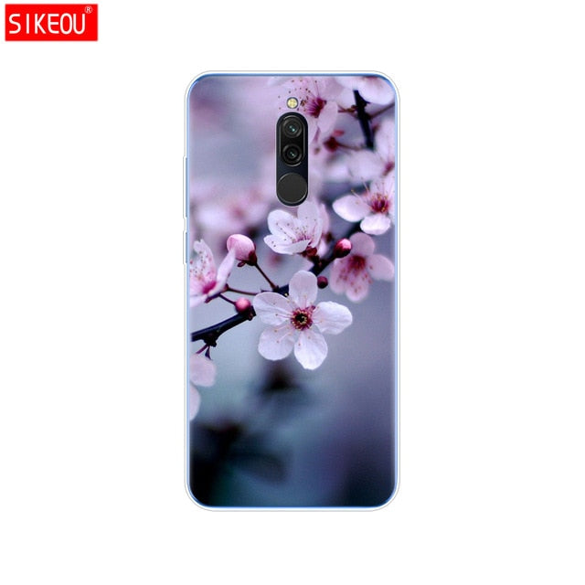 silicon case for xiaomi redmi 8 cases full protection soft tpu back cover on redmi 8 bumper hongmi 8 phone shell bag coque cat