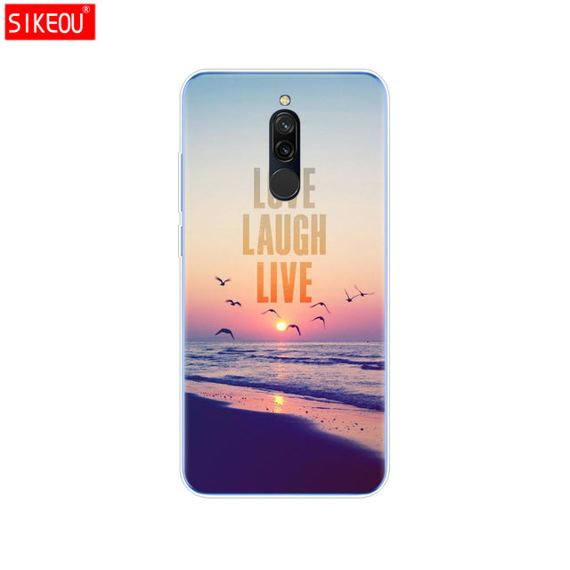 silicon case for xiaomi redmi 8 cases full protection soft tpu back cover on redmi 8 bumper hongmi 8 phone shell bag coque cat