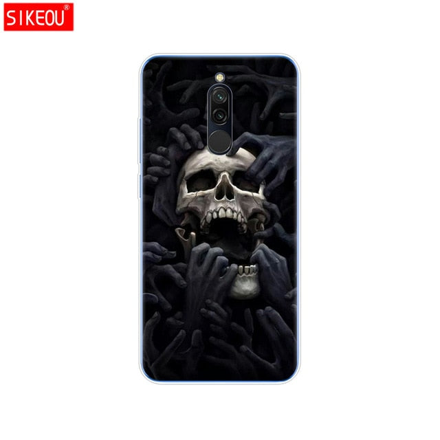 silicon case for xiaomi redmi 8 cases full protection soft tpu back cover on redmi 8 bumper hongmi 8 phone shell bag coque cat