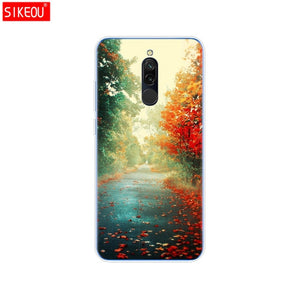 silicon case for xiaomi redmi 8 cases full protection soft tpu back cover on redmi 8 bumper hongmi 8 phone shell bag coque cat