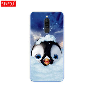 silicon case for xiaomi redmi 8 cases full protection soft tpu back cover on redmi 8 bumper hongmi 8 phone shell bag coque cat