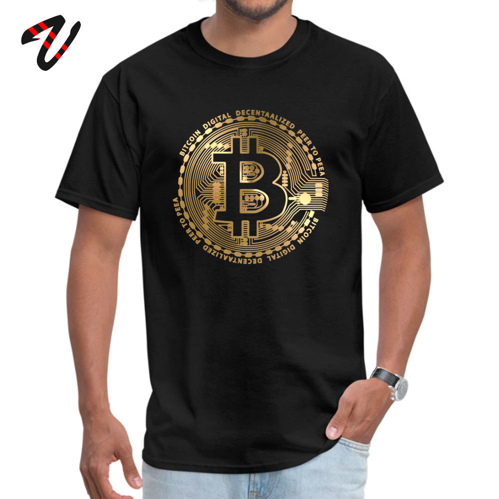 Personalized Top T-shirts For Male Newest O Neck Bitcoin Tshirt Geek Lucifer Men T Shirt Trump Tee-Shirt Free Shipping Sweater