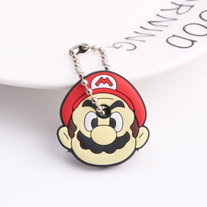 Cute Cartoon Keychain Silicone Stitch Protective Key Case Cover for Key Control Dust Cap Holder Gift Women Key Chain