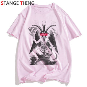 Satan T Shirt Men/women Lucifer Demon Death Scary Evil Satanism Grim Reaper Baphomet T-shirt Satanist Tshirt Male/female Top Tee