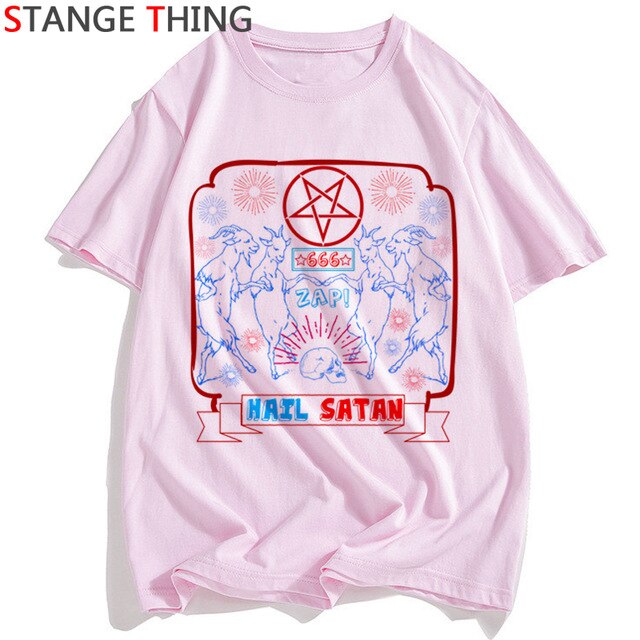 Satan T Shirt Men/women Lucifer Demon Death Scary Evil Satanism Grim Reaper Baphomet T-shirt Satanist Tshirt Male/female Top Tee