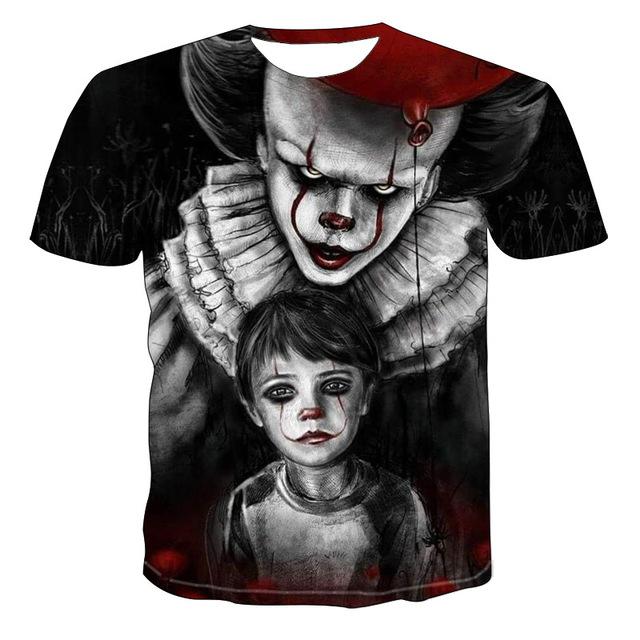 Funny Horror 3d T-Shirt Summer grimace short sleeve New Men Women Tops Sweatshirt beer time Short Sleeve male boy T-shirt