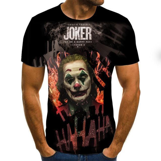 Funny Horror 3d T-Shirt Summer grimace short sleeve New Men Women Tops Sweatshirt beer time Short Sleeve male boy T-shirt