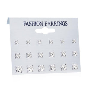 FNIO Women's Earrings Set Pearl Earrings For Women Bohemian Fashion Jewelry 2020 Geometric Crystal Heart Stud Earrings