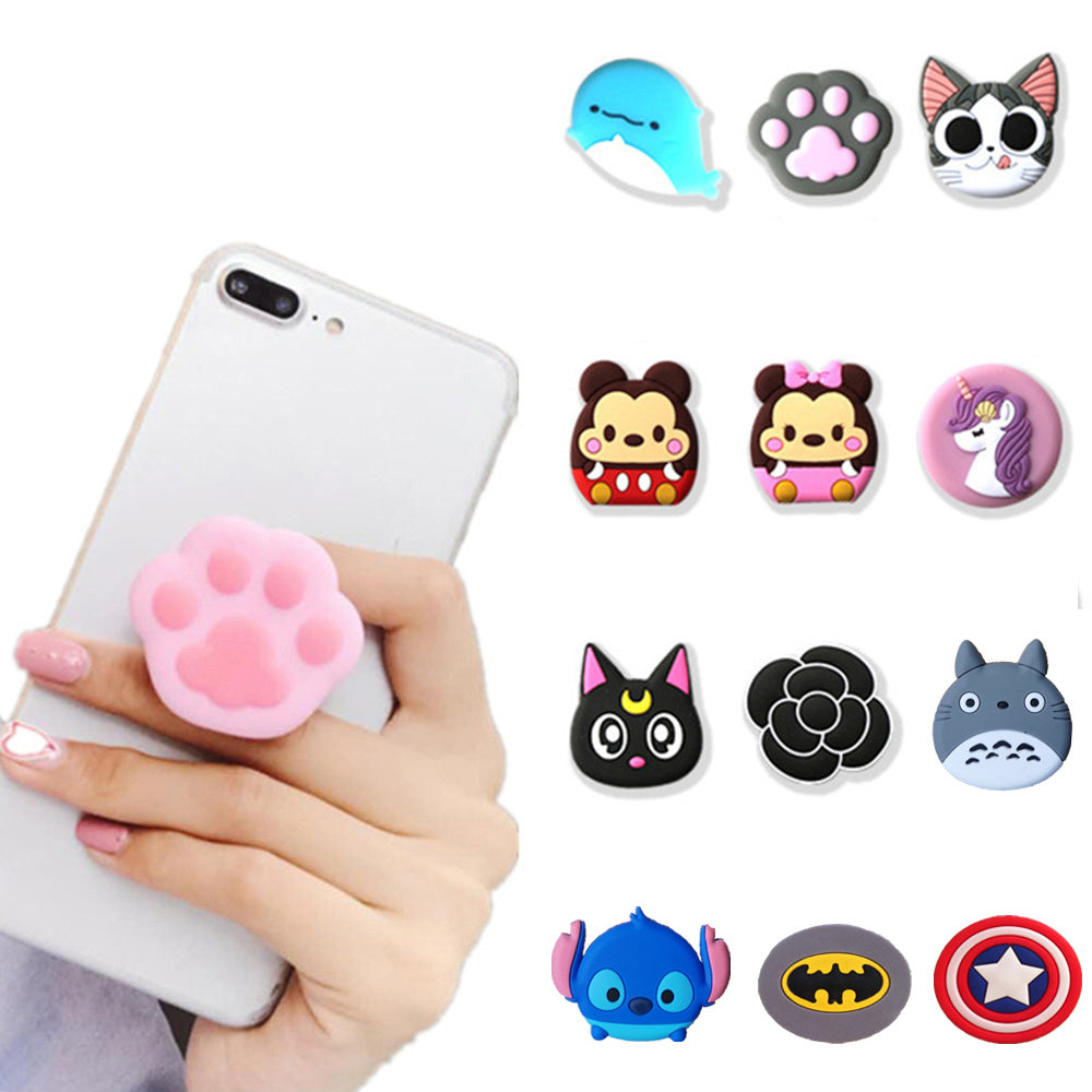 1PCS Universal mobile phone bracket Cute 3D Animal airbag Phone Expanding Stand Finger Holder Stitch panda phone holder Stand