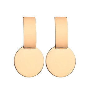 Fashion Statement Earrings 2019 Big Geometric Round Earrings For Women Hanging Dangle Earrings Drop Earing Modern Female Jewelry