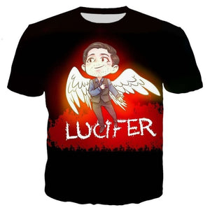 Latest Harajuku Style Lucifer T Shirt Men/women 3D Print T-shirts Hip Hop Tshirt Streetwear Tops