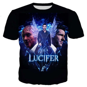 Latest Harajuku Style Lucifer T Shirt Men/women 3D Print T-shirts Hip Hop Tshirt Streetwear Tops