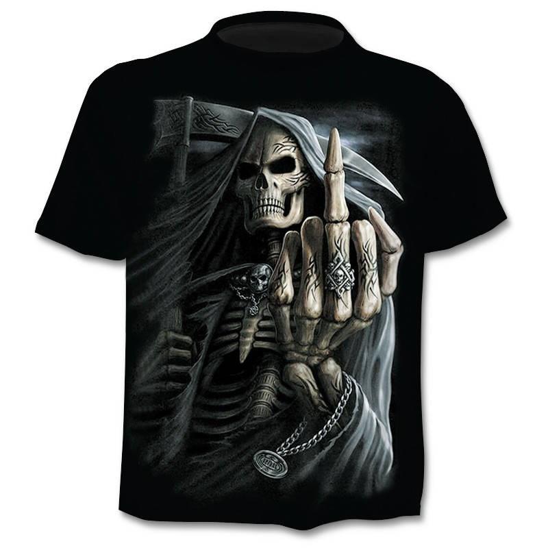 2020 New Design t shirt men/women heavy metal grim Reaper Skull 3D printed t-shirts casual Harajuku style tshirt streetwear tops