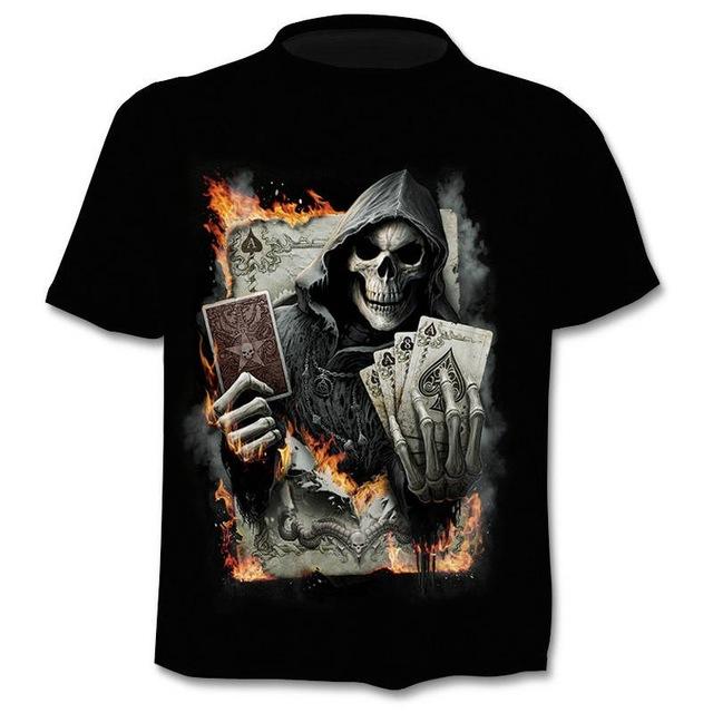 2020 New Design t shirt men/women heavy metal grim Reaper Skull 3D printed t-shirts casual Harajuku style tshirt streetwear tops