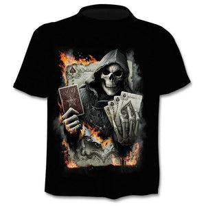 2020 New Design t shirt men/women heavy metal grim Reaper Skull 3D printed t-shirts casual Harajuku style tshirt streetwear tops