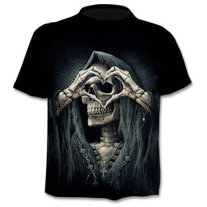 2020 New Design t shirt men/women heavy metal grim Reaper Skull 3D printed t-shirts casual Harajuku style tshirt streetwear tops