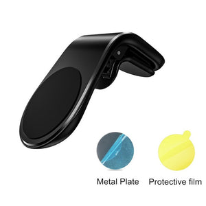 Metal Magnetic Car Phone Holder Mini Air Vent Clip Mount Magnet Mobile Stand For iPhone XS Max Xiaomi Smartphones in Car