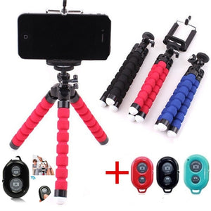 Mobile Phone Holder Flexible Octopus Tripod Bracket for Mobile Phone Camera Selfie Stand Monopod Support Photo Remote Control