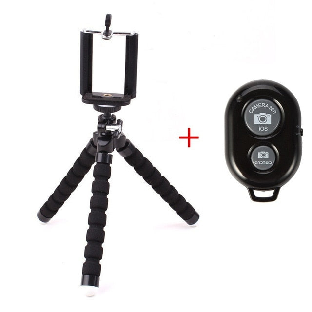 Mobile Phone Holder Flexible Octopus Tripod Bracket for Mobile Phone Camera Selfie Stand Monopod Support Photo Remote Control