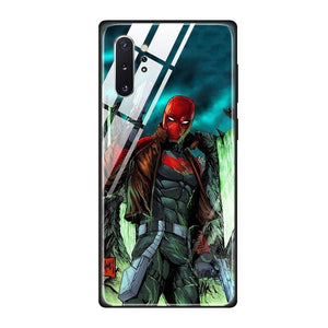 Tempered Glass Case Cover for Samaung Galaxy S105G A70 A10 A30 Hard Back Shell Silicone TPU Soft Edge Case Luxury Batman Marvel