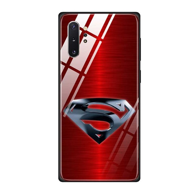 Tempered Glass Case Cover for Samaung Galaxy S105G A70 A10 A30 Hard Back Shell Silicone TPU Soft Edge Case Luxury Batman Marvel